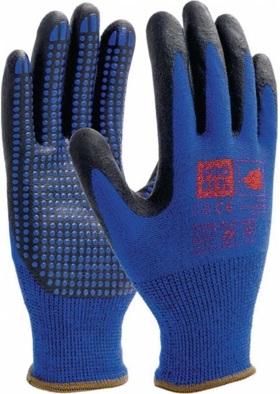 Pro fit 31791-9 Nitril-Feinstrickhandschuh NI-Thermo Größe 9 blau Nylon, Acryl &