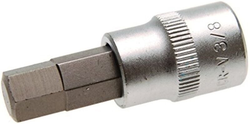 Bit-Einsatz Antrieb Innenvierkant 10 mm (3/8') Innensechskant 3/8'