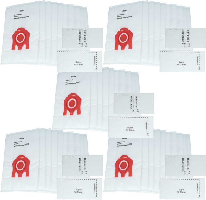 Thumbnail - 50x Staubsaugerbeutel kompatibel mit Miele Peppermint Plus, Performance 2100 Staubsauger - Mikrovlies, 27,5cm x 18cm Wei...