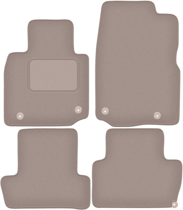 Beige Velours-Fußmatten für: Mazda MX-30 Crossover (2020-)