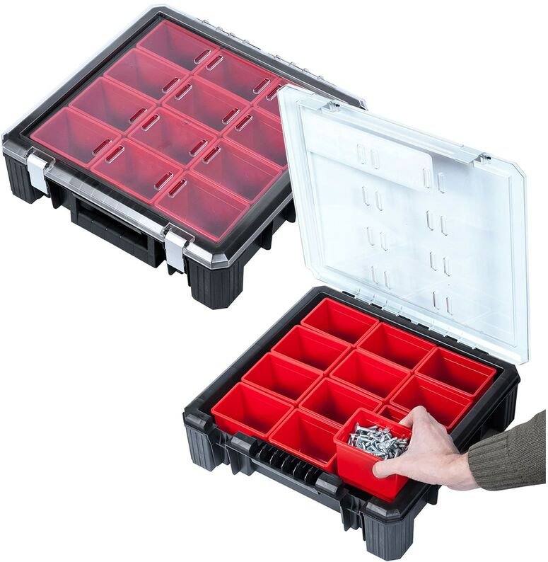 ADB - 2x Sortimentskasten Sortierkasten Kleinteilebox Sortierbox Organizer hd 400