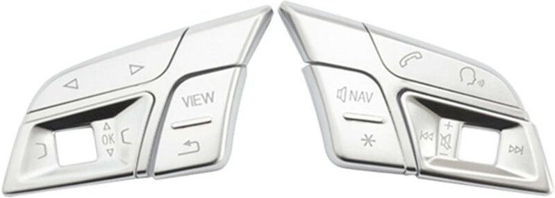 Woosien - Auto Lenktasten Trim Abdeckung Aufkleber Für- Q3 Q5 A1 A3 8v A4 B9 B8 A5 A7 2018 hohe Version