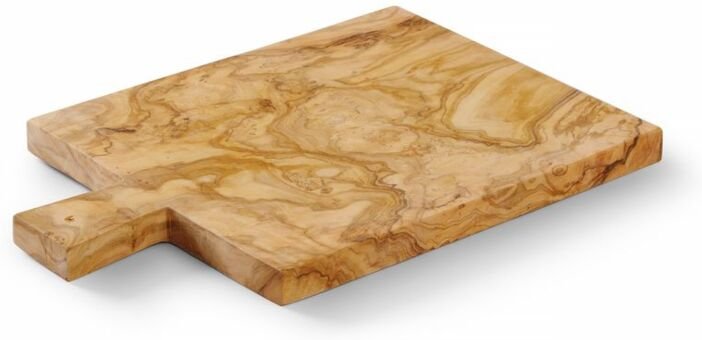 Schneide- und Servierbrett aus Olivenholz, 340x230x(H)22mm - Hendi