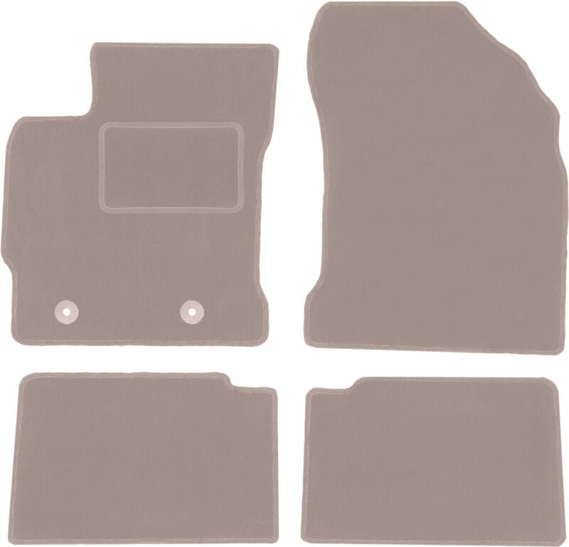 Beige Veloursmatten für: Toyota Auris II Schrägheck, Kombi (2012-2018)