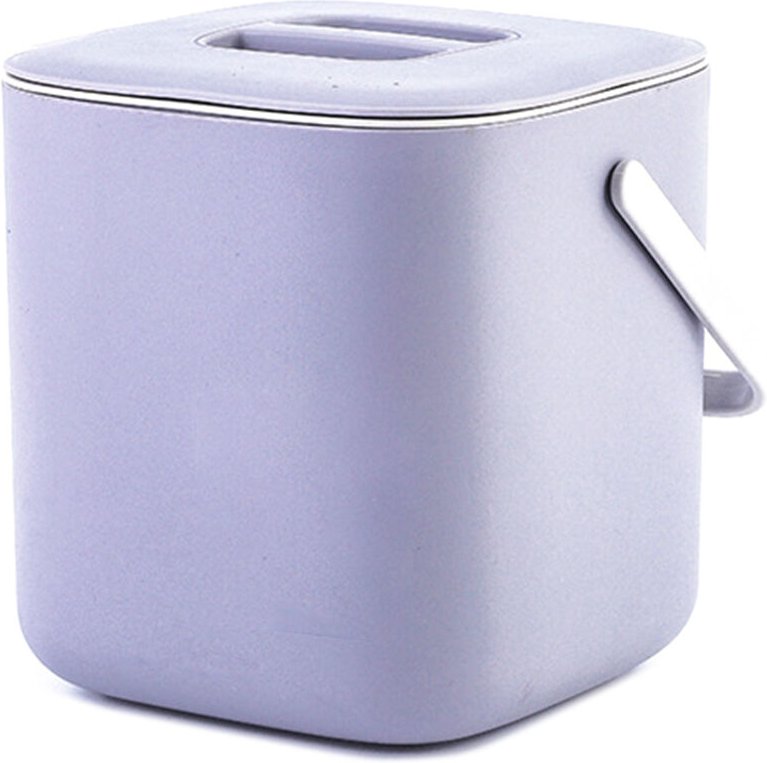 Tlily - Kunststoff-Mülleimer für die Küche, Lebensmittelabfälle, Komposteimer mit Abtropffläche, Müllbehälter, Organizer...