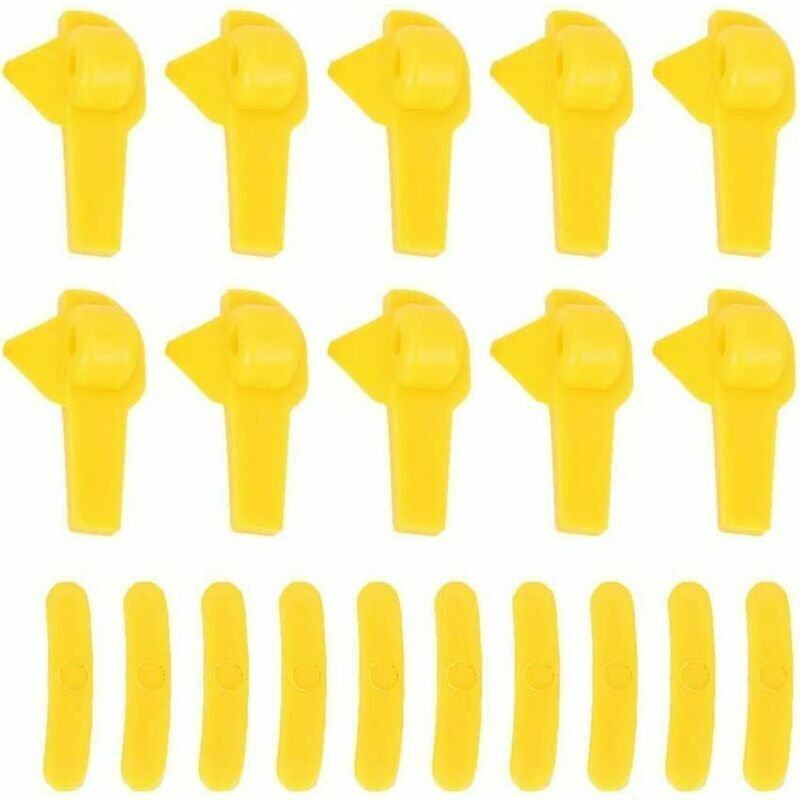 Reifenmontier-Schutz, 20 Stück Reifenmontier-Montage-Enteneinsatz, Felgenschutz-Kopf zerlegen, gelbe Reifen-Rad-Reparatu...