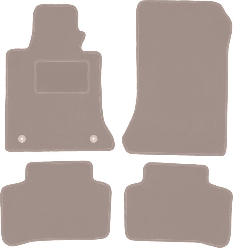 Beige Veloursmatten für: Mercedes GLK X204 SUV (2008-2015)