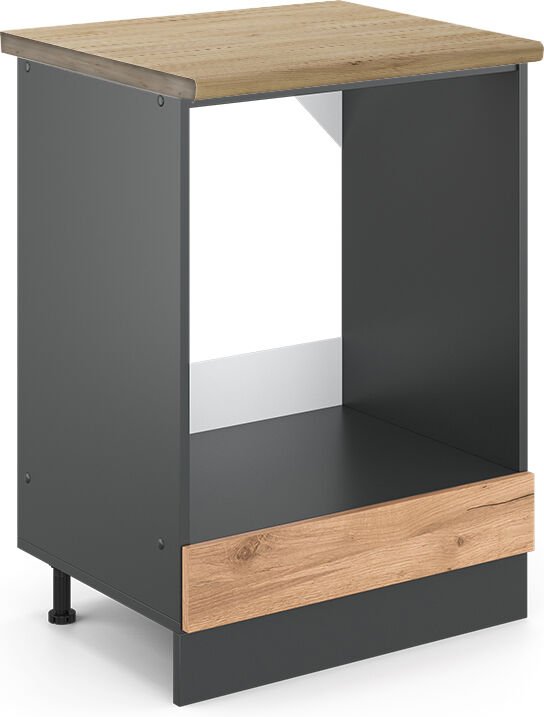 Vicco - Herdumbauschrank R-Line, Goldkraft Eiche, 60 cm , ap Eiche