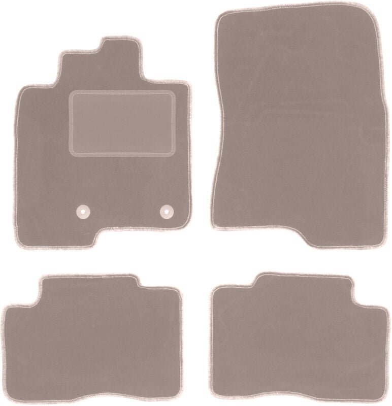 Beige Veloursmatten für: Mitsubishi Pajero IV kurz (2006-2018)