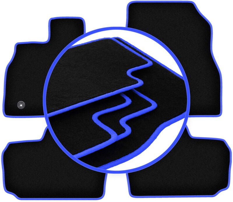 CARLUX-BLUE Autofußmatten für: Nissan Leaf I Fließheck (2010-2017)