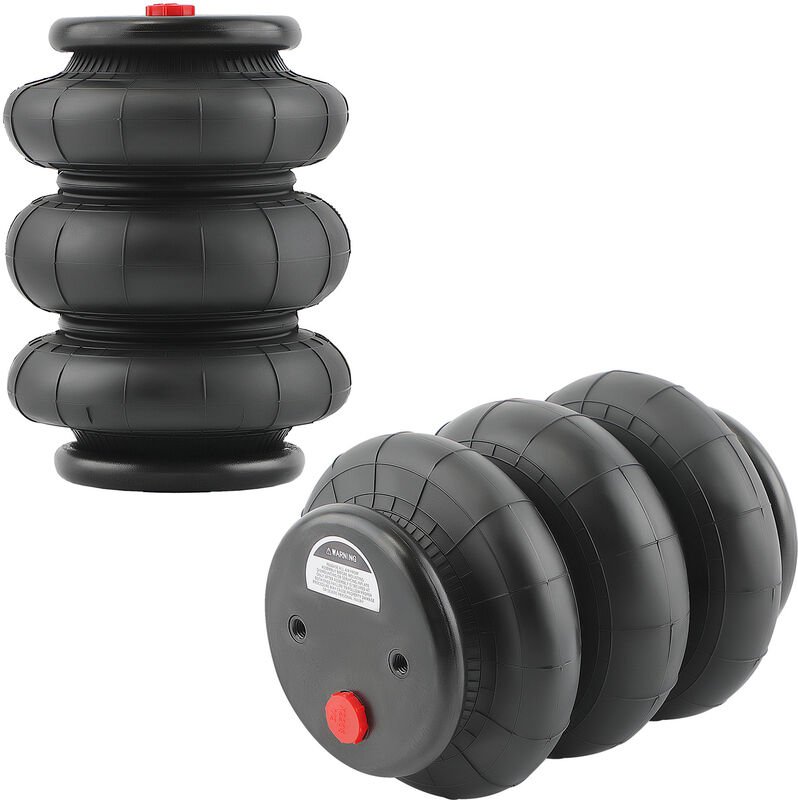 2X 2600 lbs G1/2 Single Port Federbalg Triple Bellows Standard Für Mini-Trucks2X 2600 lbs G1/2 Single Port Federbalg Tri...