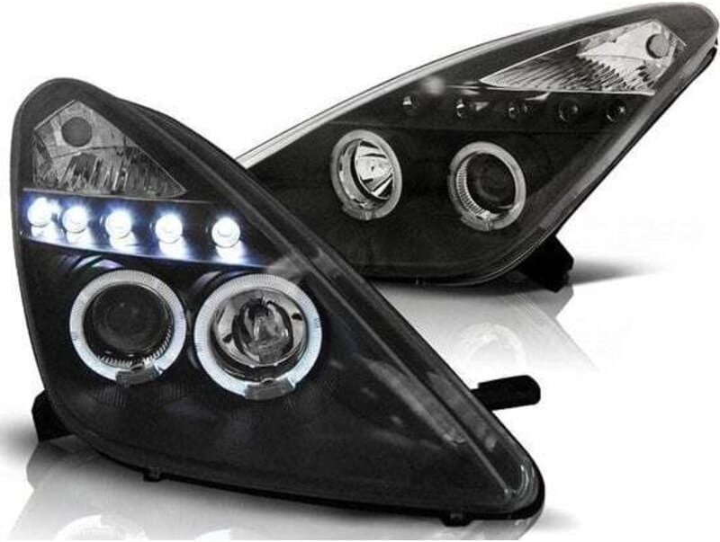 Viking Choice - Scheinwerfer Dual Halo Felgen toyota celica T230 99-05 angel eyes schwarz