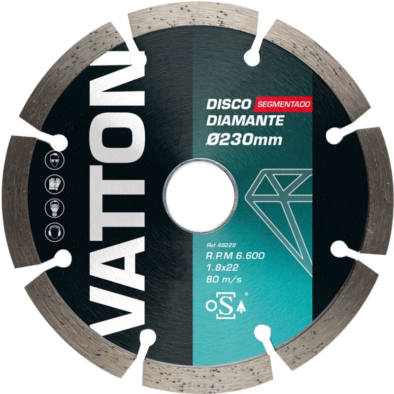 Segmentierte Diamantscheibe 230 mm