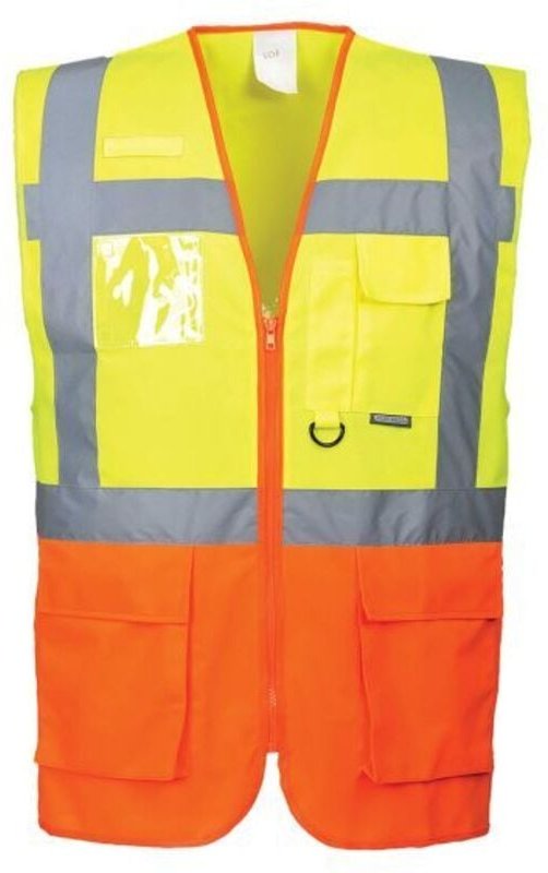 Executive Weste Prag Gelb/Orange 2XL