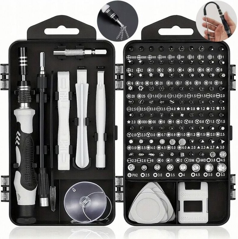 SATZ PRÄZISIONS-SERVICE-SCHRAUBENDREHER TORX-SCHRAUBENDREHER-BITS, KOFFER 140-tlg.