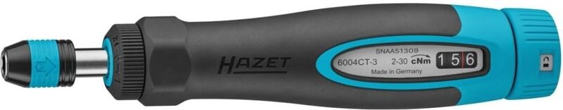 Drehmomentschraubendreher mit Standardgriff, Drehmomentbereich min-max: 0.02 - 0.3 Nm, Genauigkeit: 6%, 1/4 (6,3 mm) Sec...