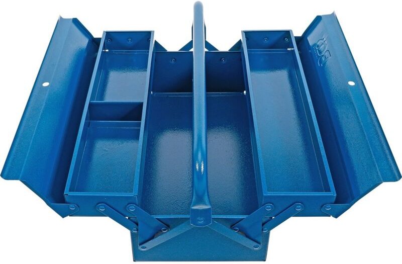 Metall-Werkzeugkasten leer 420 x 200 x 150 mm 3 Fächer