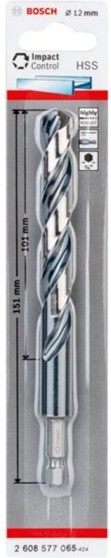 Bosch - Accessories 2608577065 Metall-Spiralbohrer 12 mm Gesamtlänge 151 mm din 338 1 St.