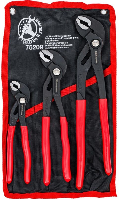 Wasserpumpenzangen-Satz 175 / 240 / 300 mm 3-tlg.