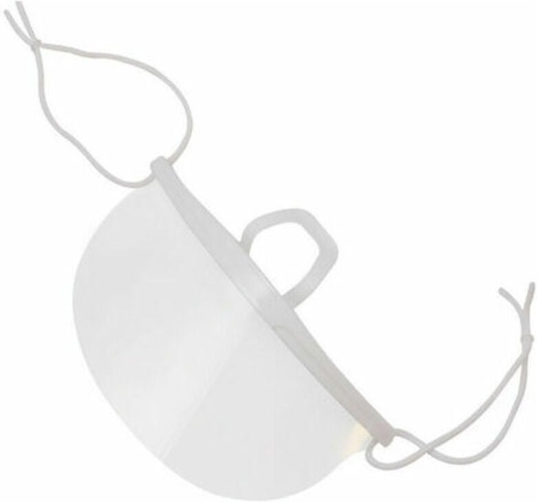 20 Stück wiederverwendbare Schutzvisiere in Weiß – Mund- und Nasen-Gesichtsbedeckung – Gesichtsschutz, Anti-Speichel- un...