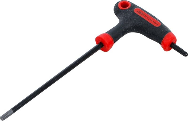 Schraubendreher mit T-Griff und seitlicher Klinge T-Profil (für Torx) mit/ohne Bohrung T20