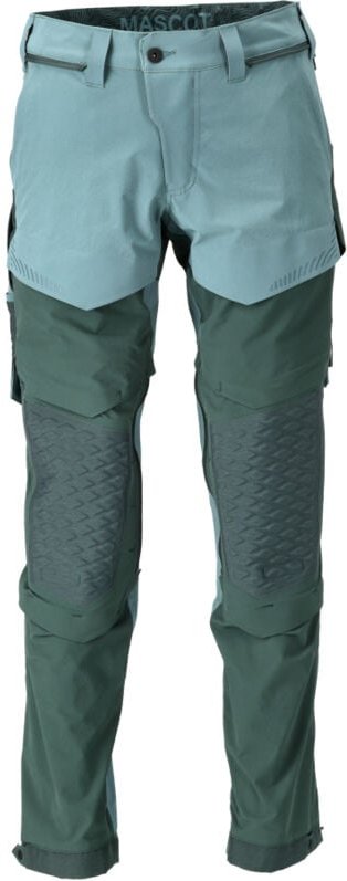 Hose mit Knietaschen 22279-605-3534 Gr. 82C66 helles waldgrün/waldgrün - Mascot