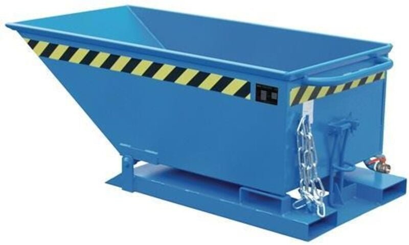 Bauer Späne-Kippmulde SKN 250, lackiert, Lichtblau