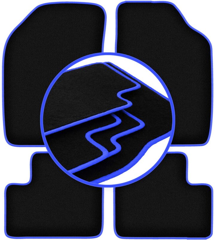 CARLUX-BLUE Autofußmatten für: Lancia Ypsilon I Fließheck (1996-2003)