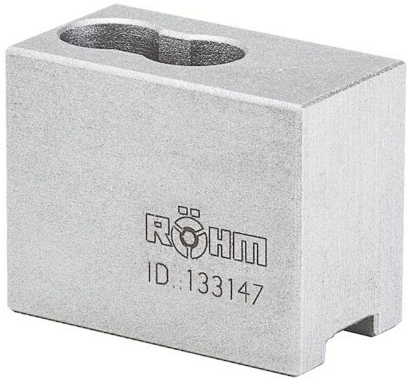 Röhm Aufsatzbacken Größe 160, 2-Backen-Satz, härtbar Spitzverzahnung 90° - 133147