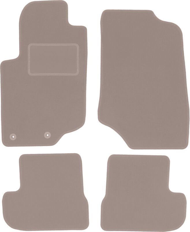 Beige Veloursmatten für: Peugeot 207CC Coupé, Cabrio (2006-2012)