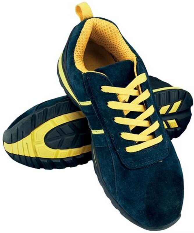 Reis - Arbeitsschuhe sb sra Halbschuhe Wildleder blau/gelb 40