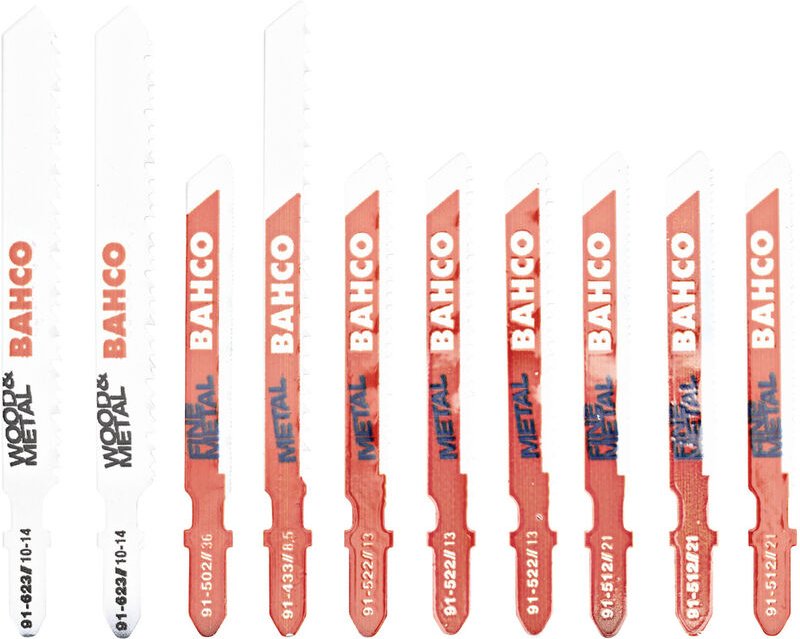 91-METAL-10P Stichsägeblätter-Satz für Metall, 10-tlg 1 Set - Bahco