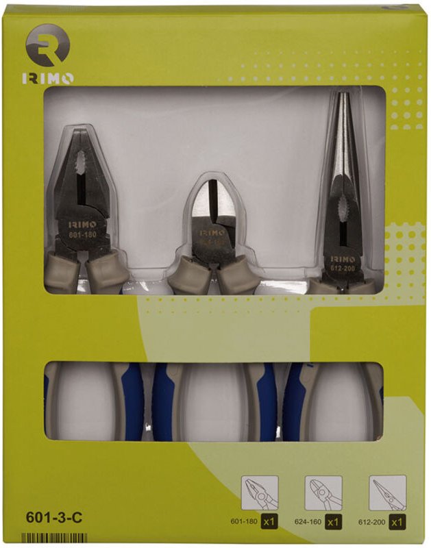 Taschenmesser-Set, 7 gebläute Inbusschlüssel, 1,5-8mm Irimo 46-8-F