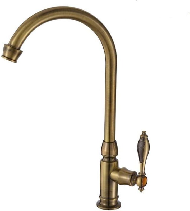 Einhebel-Küchenarmatur, bleifrei, Küchenspülenarmatur, 360 Grad schwenkbar, hoher Bogen, Einhebel-Bar, Badezimmer-Mischb...