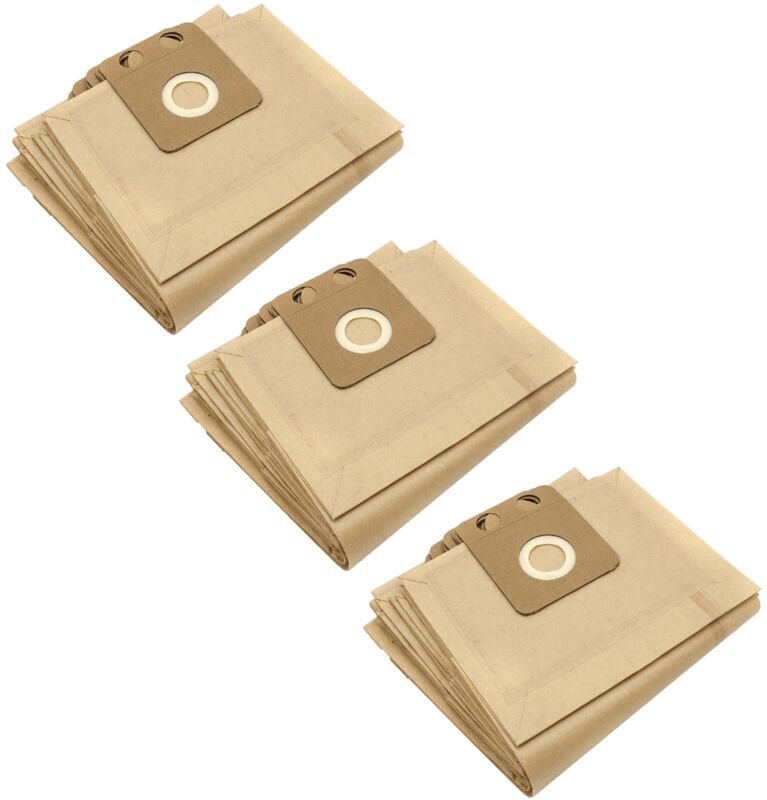 30x Staubsaugerbeutel kompatibel mit Nilfisk / Alto Saltix 10, 3 Staubsauger - Papier, braun - Vhbw