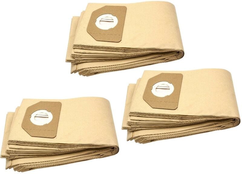 30x Staubsaugerbeutel kompatibel mit Bulkraft Ketel Staubsauger - Papier, braun - Vhbw