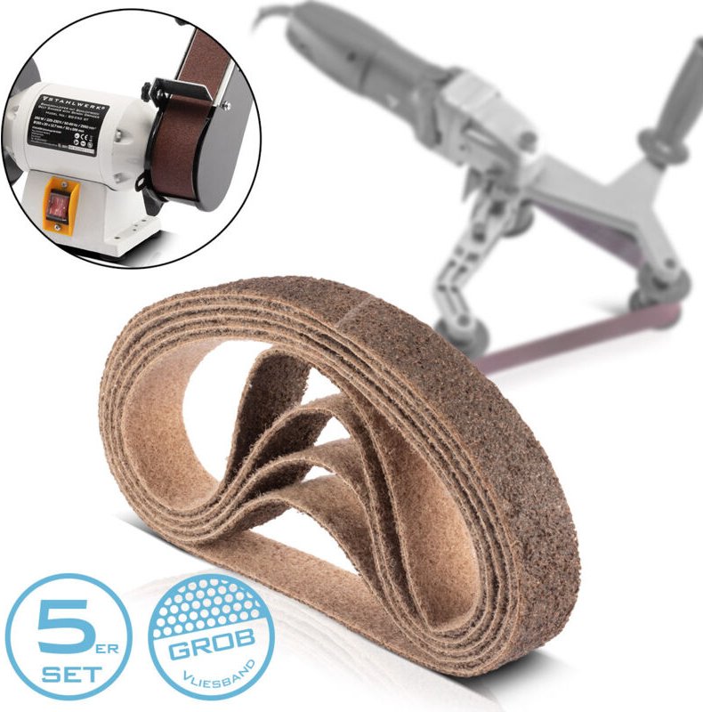 STAHLWERK Schleifvlies 5er Set grobe Körnung 40 x 760 mm