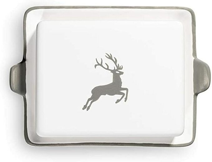Gmundner Keramik - Grauer Hirsch, Butterdose (250g)
