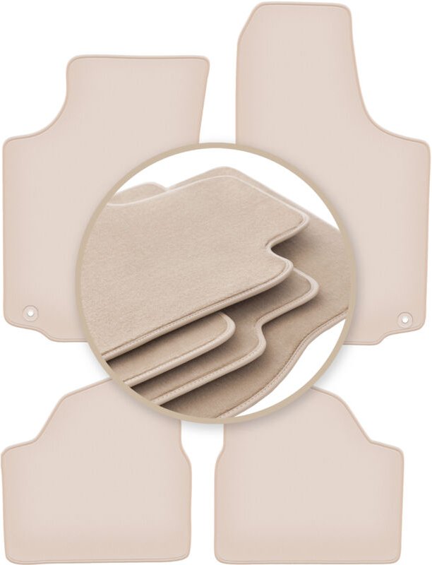 Beige PREMIUM-Matten für: Opel Corsa C Fließheck 2000-2006