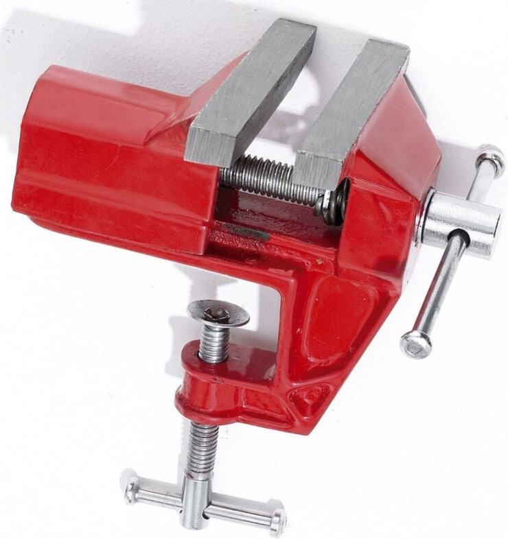 Klammerschraubstock aus Gusseisen, 90 mm Centrale Brico