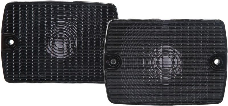 Vorderes Blinkerlichtglas 56001378, starker Lichtübertragungsersatz für Jeep Wrangler yj 1987–1995, Schwarz - Eosnow