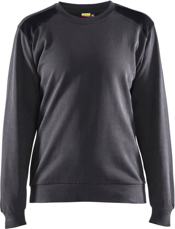 Arbeits-Sweatshirt mit Rundhalsausschnitt für Damen 3408 - Grau/Schwarz S
