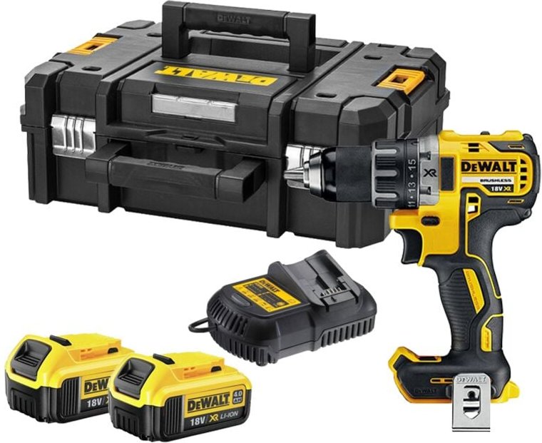 Xr 18V (2x4Ah) Kompakt-Schraubbohrmaschine in tstak Dewalt DCD791M2