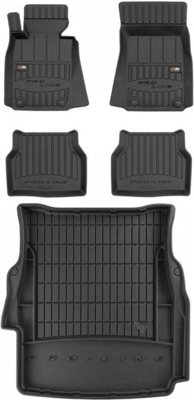 3D SET Gummimatten und Abdeckung BMW 5 E39 Limousine 1995-2003