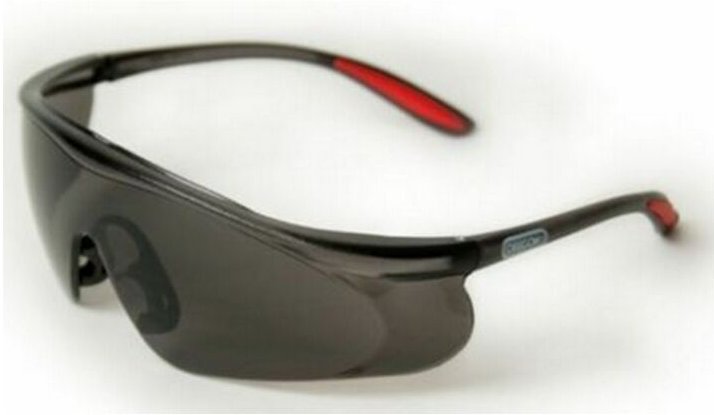 Oregon Schutzbrille dunkel getönt Rahmen oben Arbeitsschutzbrille Augenschutz