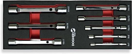 Kombitasche mit 8 Inbus-Rohrschlüsseln Dogher 460-080