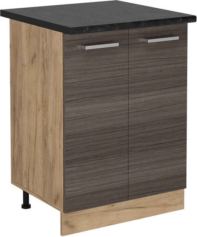 Vicco - Küchenunterschrank R-Line, Edelgrau, 60 cm , ap Anthrazit