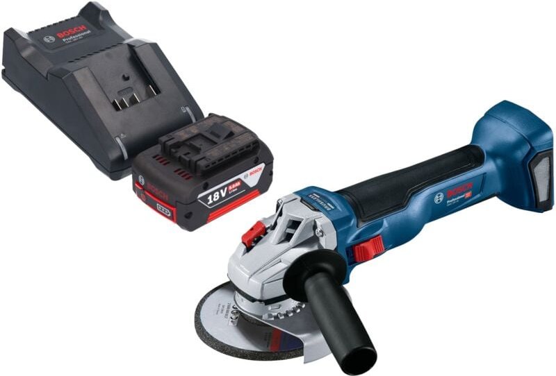 Thumbnail - Bosch gws 18V-10 Professional Akku Winkelschleifer 18 v 125 mm Brushless + 1x Akku 5,0 Ah + Ladegerät