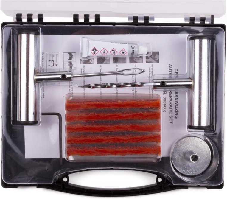 Bricoline - Benson Automotive Professionelles Reifenreparaturset, 31-teilig für Auto, Motorrad und Roller - Ideal für di...