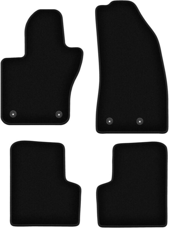 BASIC schwarze Veloursmatten für: Jeep Renegade SUV (2014-2019)